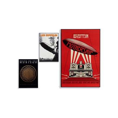 Quadro Led Zeppelin (3 x 91,5 x 61,5 cm) - GIFT DECOR