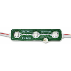 Modulo LED SMD5050 0,72W 12V 3 LED Verde IP65 - V-tac características