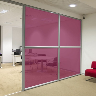 Pellicola trasparente colorata adesiva per vetrate in 8 colori Colore - Viola, Misura - 152cm x 5 Metri - STICKERSLAB