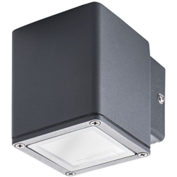 lampada giardino 1 luce 220-240 volt CE GU10 IP44 alluminio antracite esterno quadrato kan 29000 - KANLUX en oferta