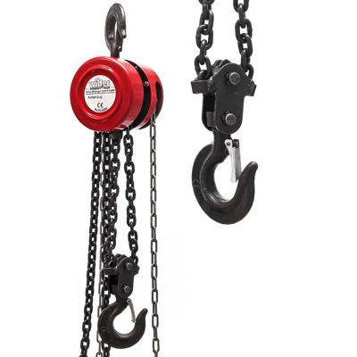 Paranco a catena da 3000kg lunghezza catena 3m per sollevamento carichi - WILTEC