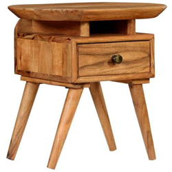 Comodino In Legno Massello Di Acacia 45x35x45 Cm en oferta