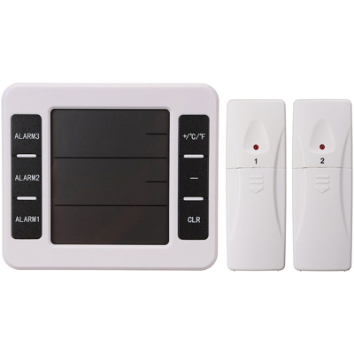 Augienb - Termometro digitale con allarme wireless da esterno per interni 2 sensori