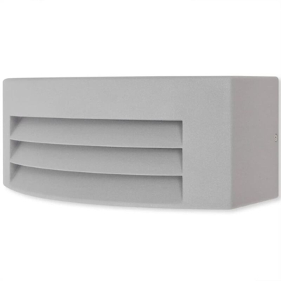 Vidaxl - Luce da Parete per Esterno in Alluminio Grigio