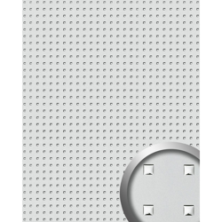 Pannello effetto lamiera metallica WallFace 10053 3D QUAD disegno quadrato Rivestimento autoadesivo argento 2,60 mq en oferta