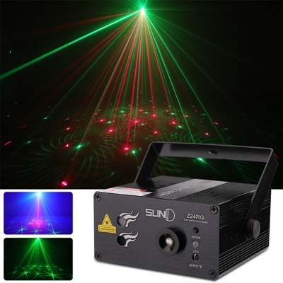 Sunny Inch ® - AC100-240V 3 fori 24 luci laser a controllo vocale