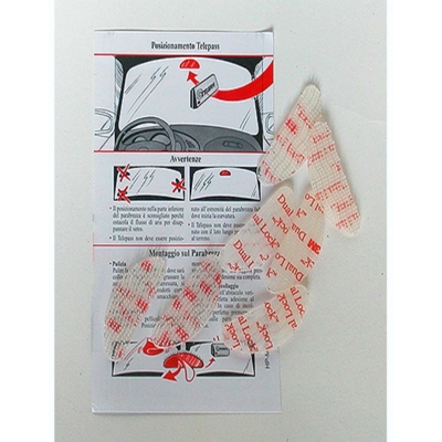 Dual lock SJ 3560 ? velcro adesivo singoli sagomati per Telepass parabrezza auto Quantità - 10 pezzi (48mm x 18mm) - 3M