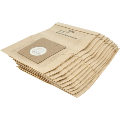 vhbw 10 sacchetto carta per aspirapolvere aspiraliquidi Wigo BS 1250 NM, Type 7400