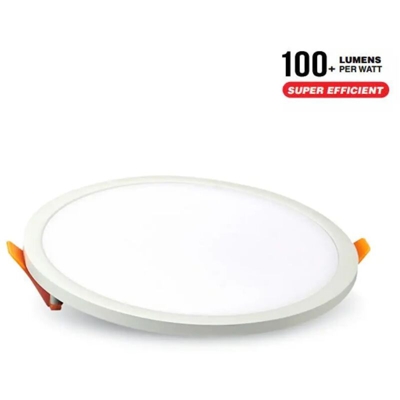 V-tac - pannello luminoso led debordante 110° 22 watt 220-240 volt A+ CE IP20 bianco freddo interno no tondo tec 606554