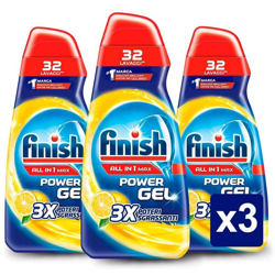 3x Finish Power Gel All in One Max Lavastoviglie Fragranza Limone Promo Pack - BAKAJI características