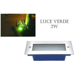 Faretto segnapasso 2w luce verde segnapassi calpestabile incasso esterno 8044S - DRIWEI características