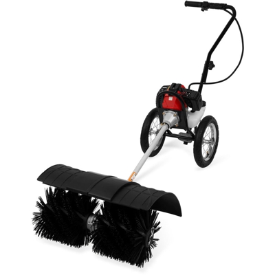 Eberth - 3 CV Scopa spazzatrice a benzina con Telaio (Motore a benzina a 2 tempi, Larghezza spazzole di 60 cm, Telaio inclusa) Ventilatore neve