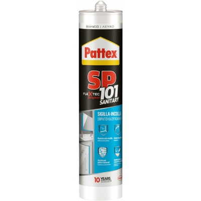 SIGILLANTE NEUTRO 'PATTEX SP101 SANITARY' bianco