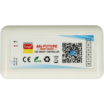 Ledlux - Mini Centralina Tuya Smart Controller Wi-Fi Led Dimmer RGBCW RGB+CCT 5 Canali Compatibile Con Alexa Google Home