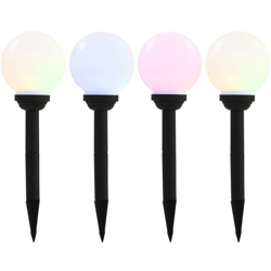 Lampade Solari da Esterni Sferiche 4pz LED RGB 15cm - VIDAXL características
