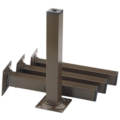 PIEDE QUADRO BIANCO 25X25.H 500mm - Masidef