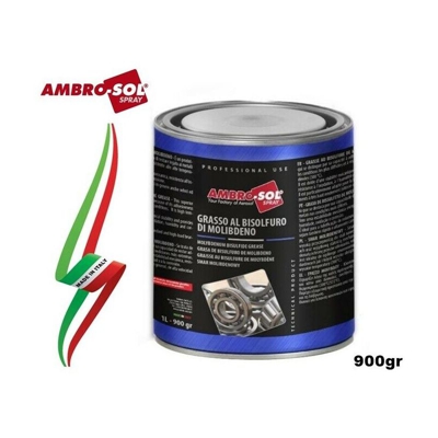 GRASSO IN BARATTOLO AL BISOLFURO DI MOLIBDENO 900gr "AMBRO-SOL" MADE IN ITALY