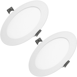 ECD Germany 2 x Faretto da Incasso Pannello LED 9W Sostituisce 50W Alogeno - Ultra Sottile - Rotondo ?14,5 cm Bianco Neutro 4000K - IP44 - Luce características