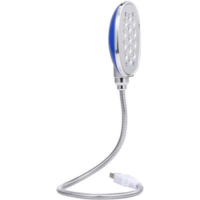 Lampada da tavolo LED USB con interruttore tattile blu - ASUPERMALL