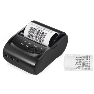 Asupermall - POS-5802DD Stampante termica Bluetooth + USB da 58 mm per Android / iOS / Windows 100 ~ 240 V.