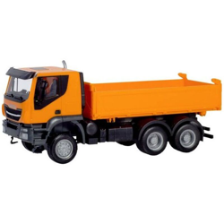 309998 H0 Iveco Camion con cassone ribaltabile Trakker 6x6, arancione - Herpa en oferta
