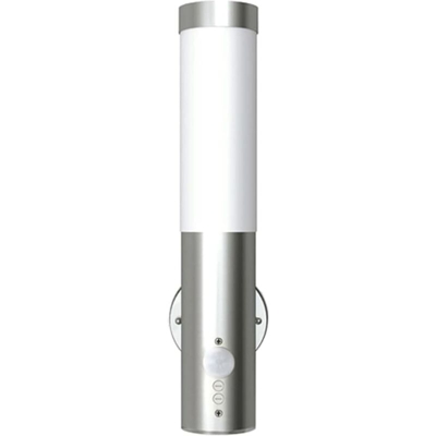 Vidaxl - Lampioncini in acciaio inox, sensore di movimento,2 x 60w