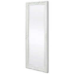 Specchio Da Parete Stile Barocco 140x50 Cm Bianco precio
