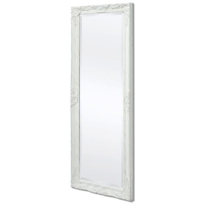 Specchio Da Parete Stile Barocco 140x50 Cm Bianco