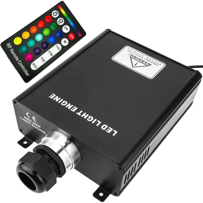 Sorgente luminosa a LED per fibra ottica illuminatore 1x45W RGB 36 millimetri RF - Bematik