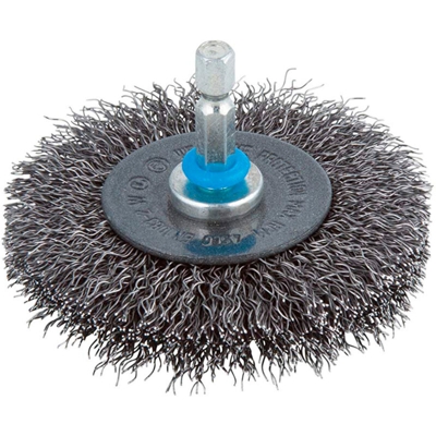 Spazzola Metallica Circolare per Trapano in Acciaio Disco Ruggine Diametro: 75 mm - Wolfcraft