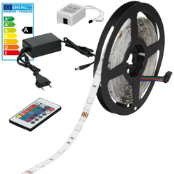 Ecd Germany - STRISCIA LUCE + TELECOMANDA ALIMENTATORE 5 METRI 150 LED características