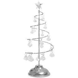 Lampada da tavolo a LED per albero di Natale, luce bianca argento senza batteria - ASUPERMALL características