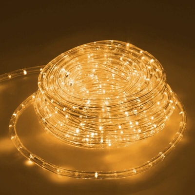 ECD Germany 10m LED Giallo Tubo Luminoso Tubo Luce Illuminazione Esterni Interni 220-240 V ?10.5 mm IP44