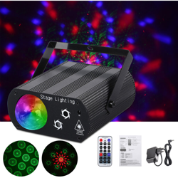 AC100-240V luce laser multi-pattern controllo del suono illuminazione per palcoscenico domestico luce laser KTV luce effetto luce per stanza privata precio
