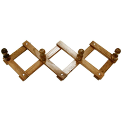 Savino Filippo - Appendiabiti Attaccapanni Porta Abiti Lusso in Legno 4 Posti Noce Salotto Camera pieghevole estensibile características