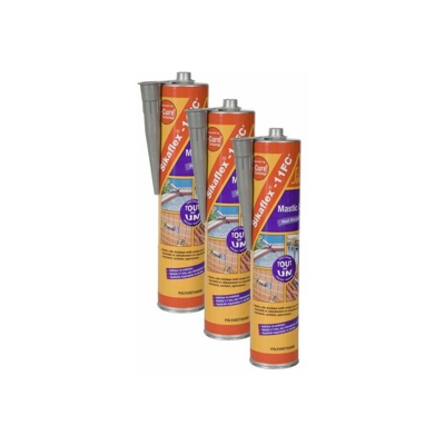 Sigillante adesivo poliuretanico SIKA Sikaflex 11 FC Plus - Grigio - 380g - Venduto da 3