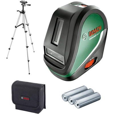 Bosch Livella laser multifunzione con due raggi perpendicolari per squadri UniversalLevel 3 Set - 0603663901