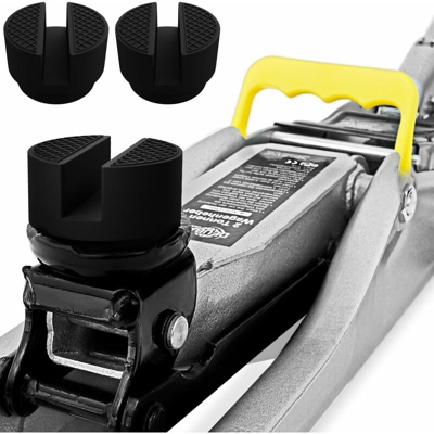 Deuba - Tampone in goma universale per cric idraulico o sollevatore per veicoli 3er Set 52 x 37,5mm + Stahlverstärkung (de)