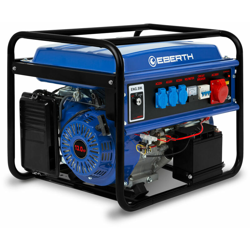 Eberth - 5500 W Generatore di corrente con Avviamento elettrico (E-Start, 13 CV Motore a benzina a 4 tempi, Monofase, 1x 400 V, 3x 230 V, 1x 12 V, en oferta