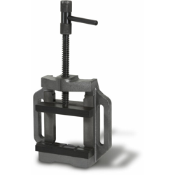 Eberth - 125 mm Morsa da banco per Trapano a Colonna (Larghezza di mascelle 125 mm, Apertura alare 100 mm, Acciaio fuso, ca. 4,5 kg, Costruzione características