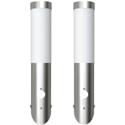 Vidaxl - Lampioncini moderni in acciaio inox, sensore di movimento,2 precio