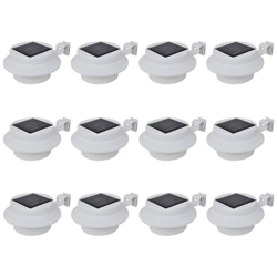 Lampade Solari per Recinzioni da Giardino 12 pz a LED Bianco - VIDAXL precio