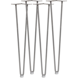 Hairpin Legs set 4 pz. acciaio altezza 36cm Gambe a forcina per tavolo mobili - WILTEC en oferta