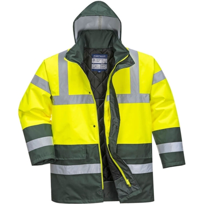 Giaccone ad alta visibilità imbottito giallo/navy, misura l - Portwest
