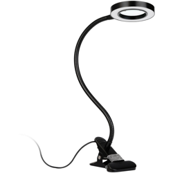 Lampada da scrivania a LED a luce fredda con clip a luce bianca - ASUPERMALL características