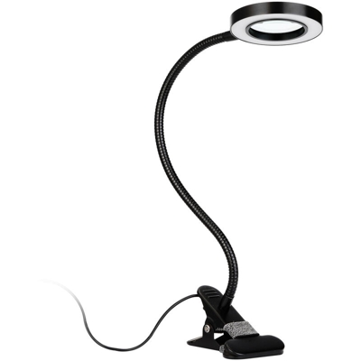 Lampada da scrivania a LED a luce fredda con clip a luce bianca - ASUPERMALL