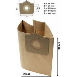 Eurostore07 - 5 SACCHETTI ASPIRAPOLVERE LAVORWASH VENTI / ASHLEY / GP / GENIO 5.212.0016 LW 1 características