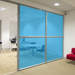 Pellicola trasparente colorata adesiva per vetrate in 8 colori Colore - Blu, Misura - 152cm x 100cm - STICKERSLAB características