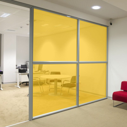 Pellicola trasparente colorata adesiva per vetrate in 8 colori Colore - Oro, Misura - 152cm x 300cm - STICKERSLAB características