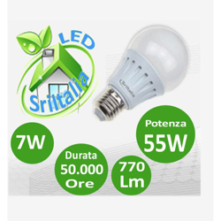 Lampadine LED E27 7w luce calda o fredda a scelta - OBA SECURITY precio